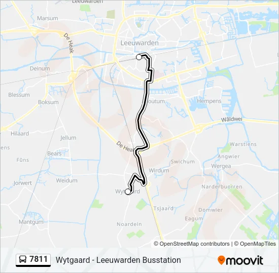 7811 Bus Line Map