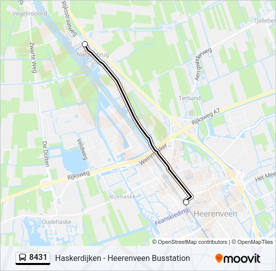 8431 Bus Line Map