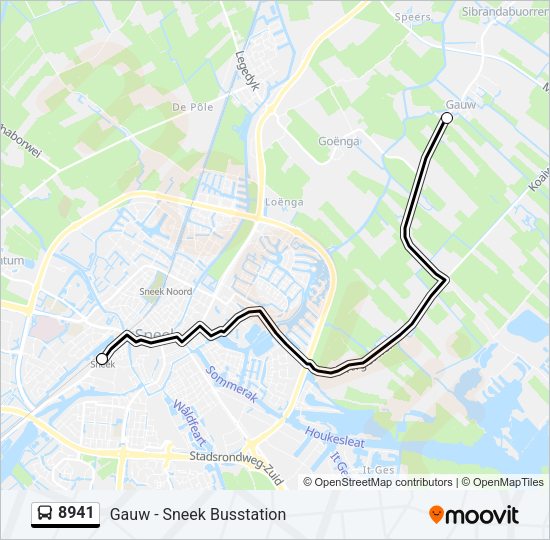 8941 Bus Line Map