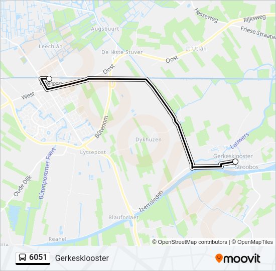 6051 Bus Line Map