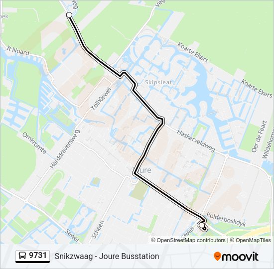 9731 Bus Line Map