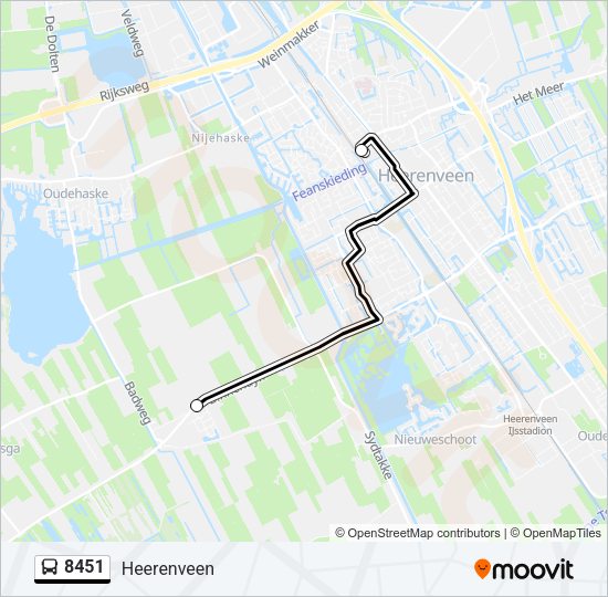 8451 Bus Line Map