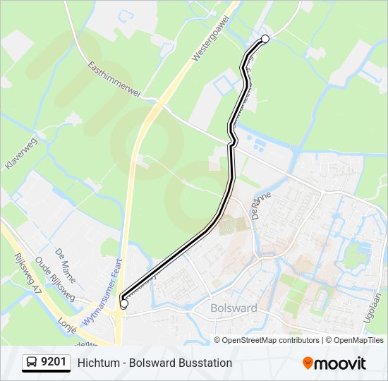 9201 Bus Line Map