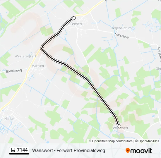 7144 Bus Line Map