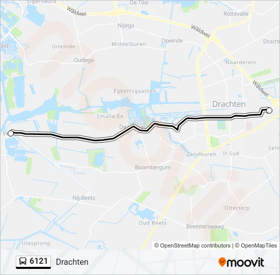 6121 Bus Line Map