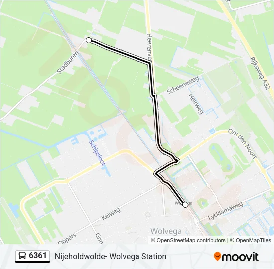 6361 Bus Line Map