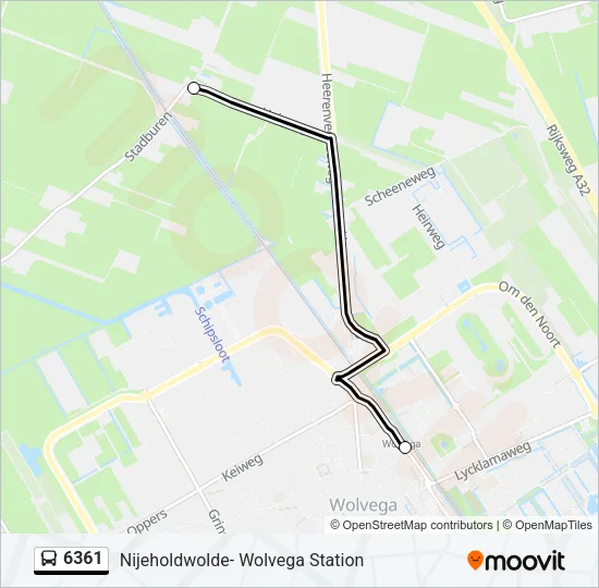 6361 Bus Line Map