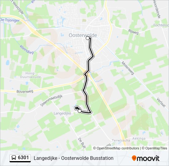 6301 Bus Line Map
