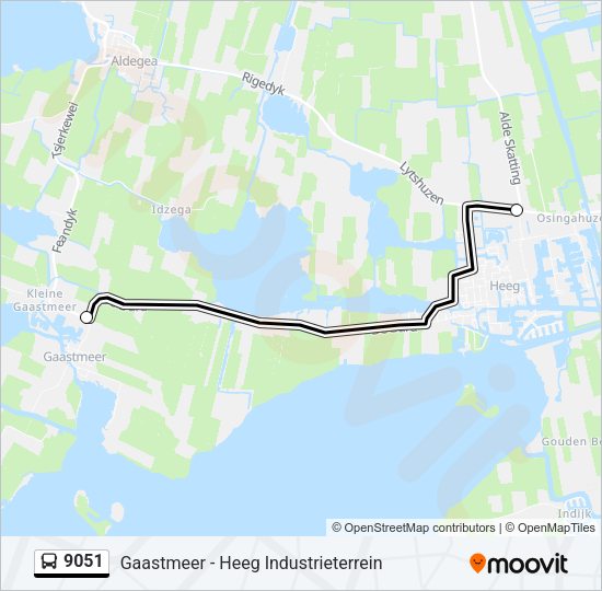9051 Bus Line Map