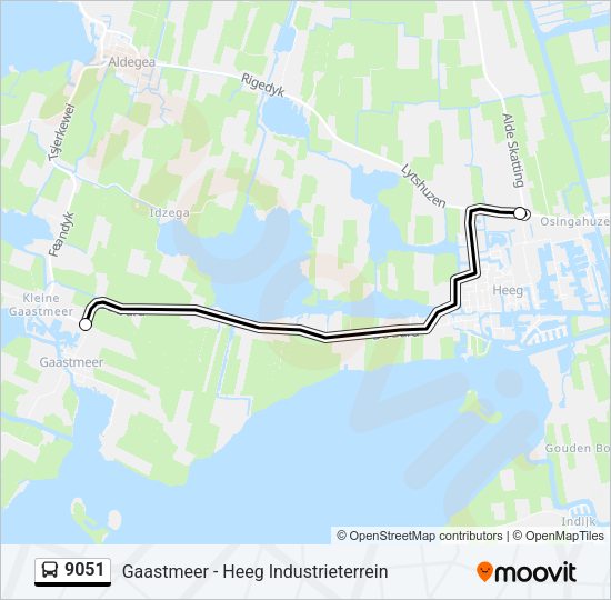 9051 Bus Line Map