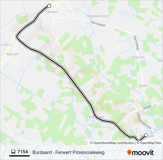 7154 Bus Line Map