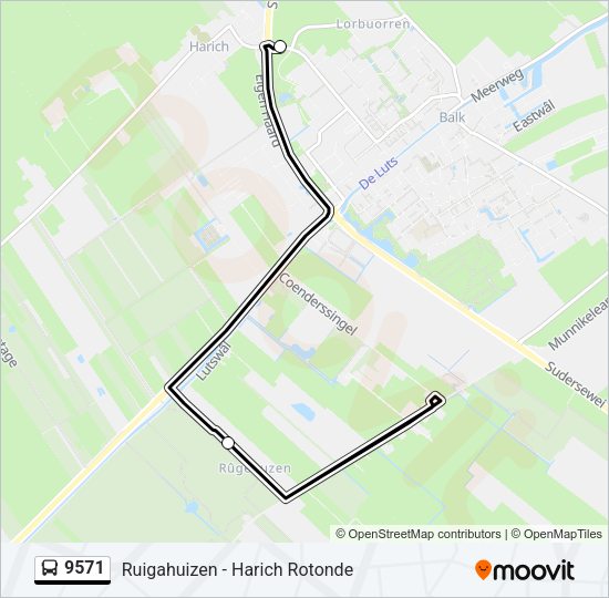 9571 Bus Line Map