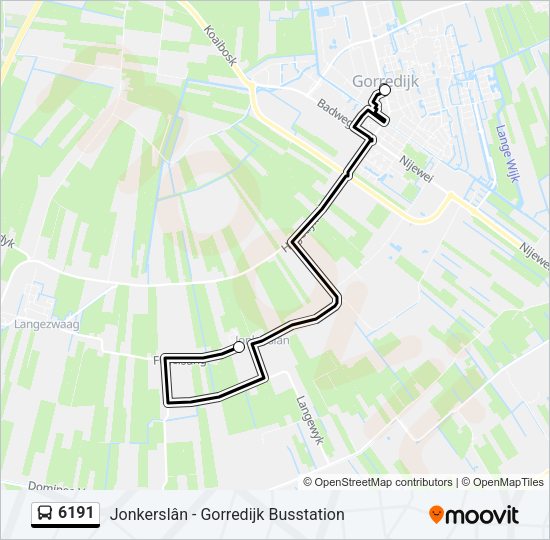 6191 Bus Line Map