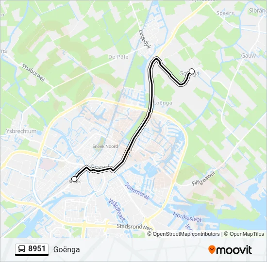 8951 Bus Line Map