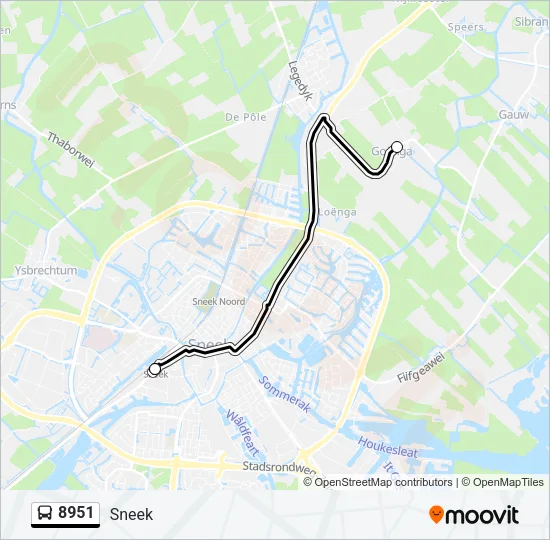 8951 Bus Line Map