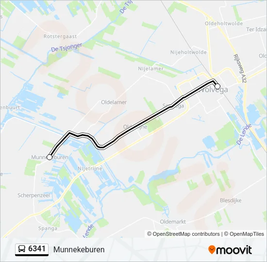 6341 Bus Line Map