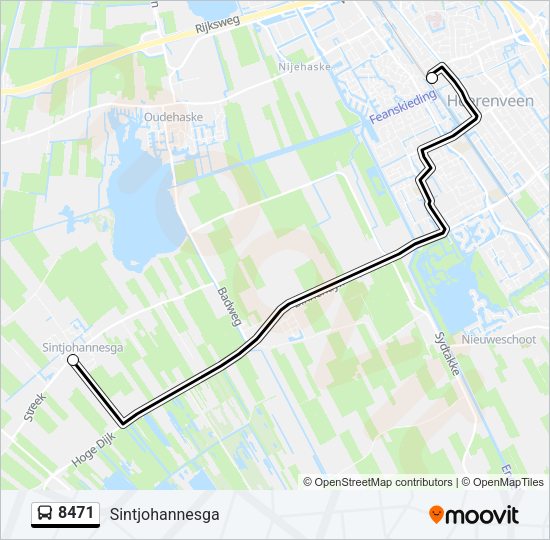 8471 Bus Line Map