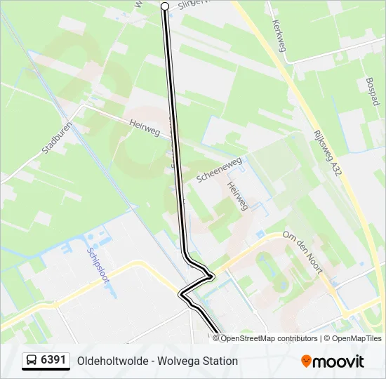 6391 Bus Line Map