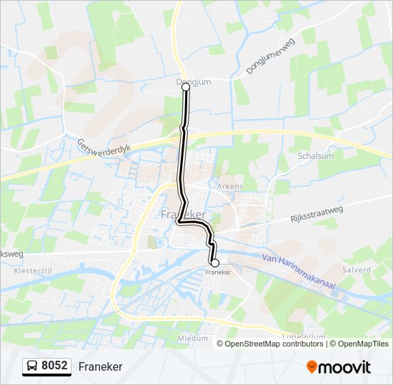 8052 Bus Line Map
