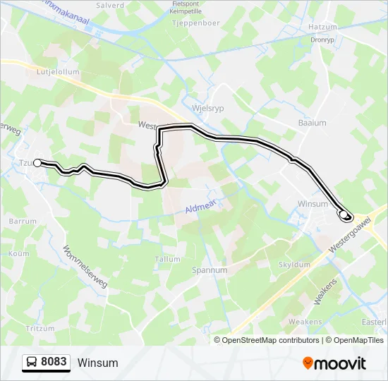 8083 Bus Line Map