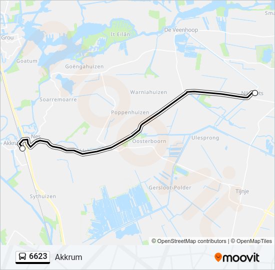 6623 Bus Line Map