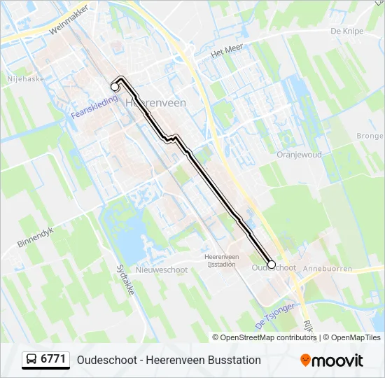 6771 Bus Line Map
