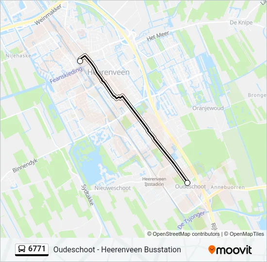 6771 Bus Line Map