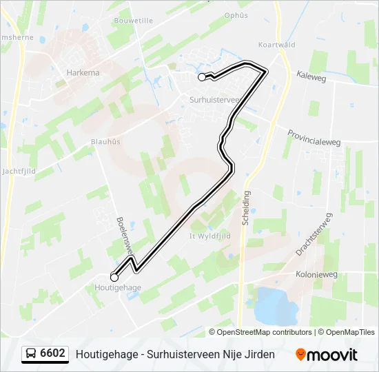 6602 Bus Line Map