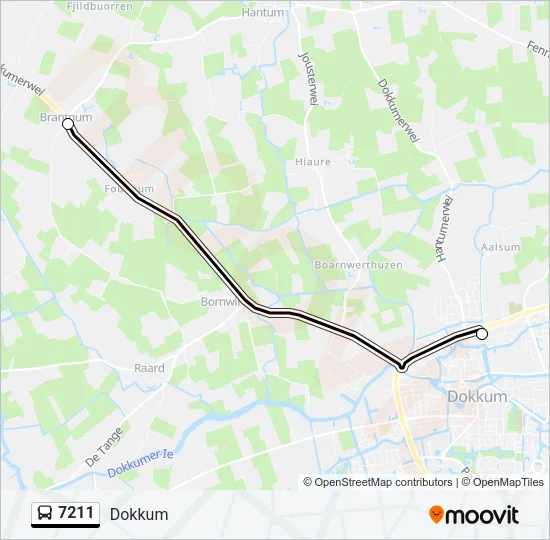 7211 Bus Line Map