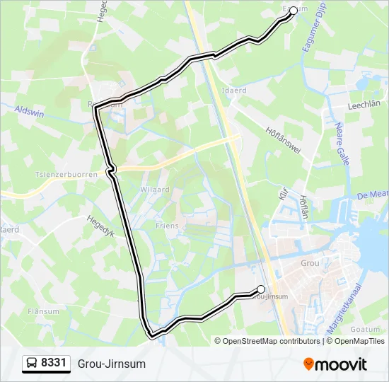 8331 Bus Line Map