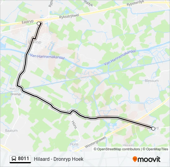 8011 Bus Line Map
