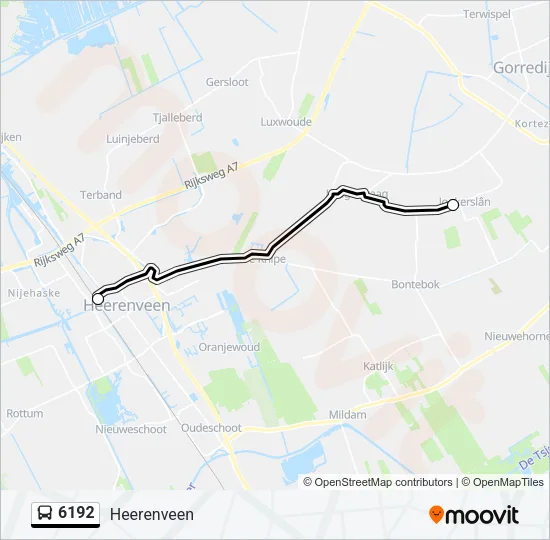6192 Bus Line Map