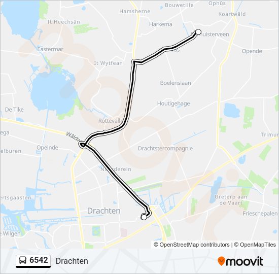 6542 Bus Line Map