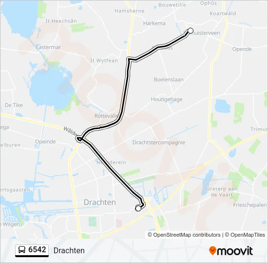 6542 Bus Line Map