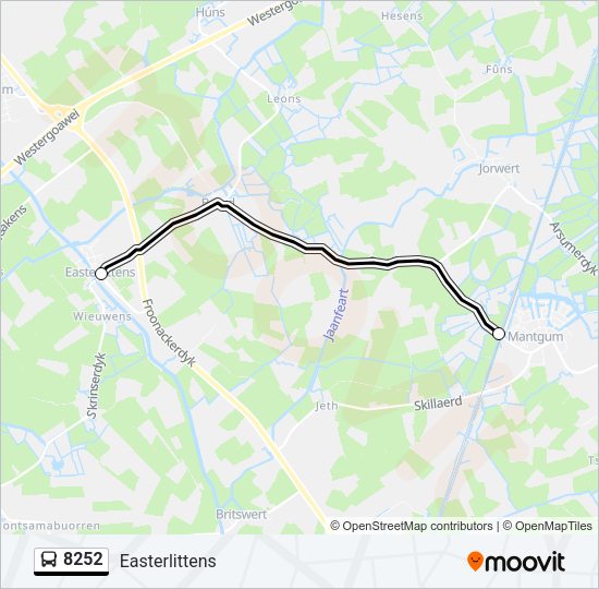 8252 Bus Line Map