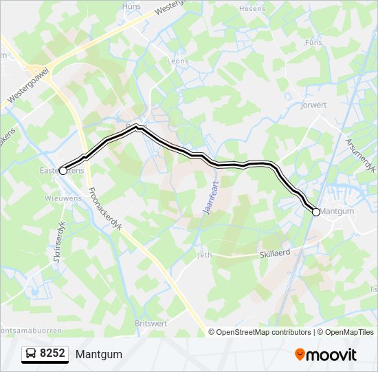 8252 Bus Line Map