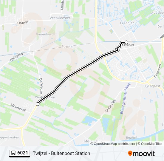 6021 Bus Line Map