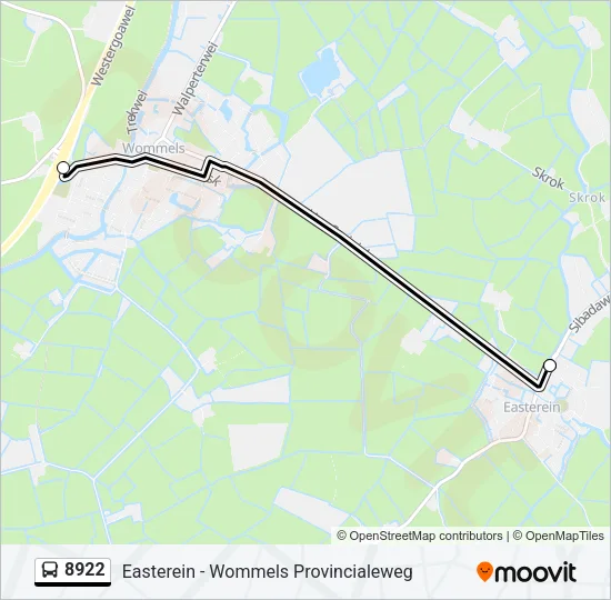 8922 Bus Line Map