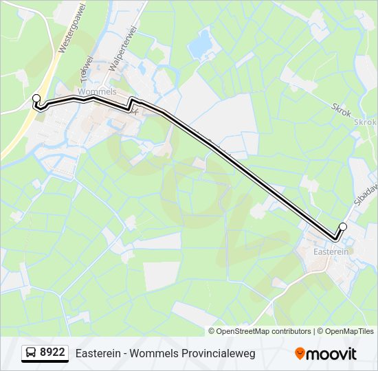 8922 Bus Line Map