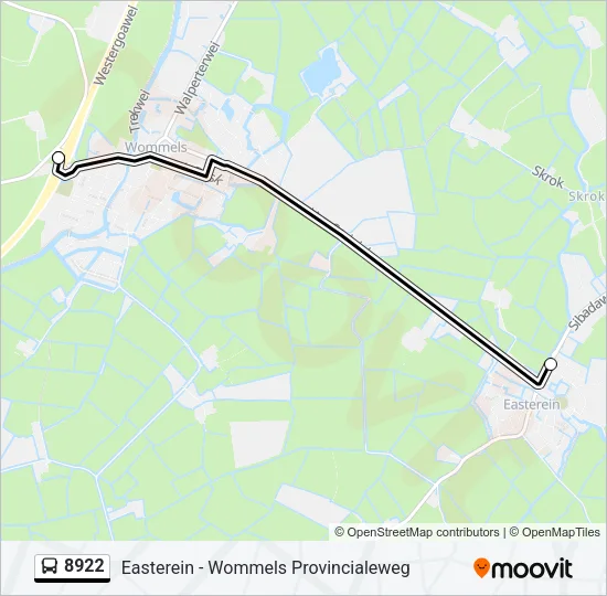 8922 Bus Line Map