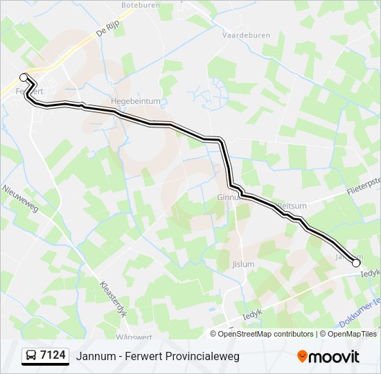 7124 Bus Line Map
