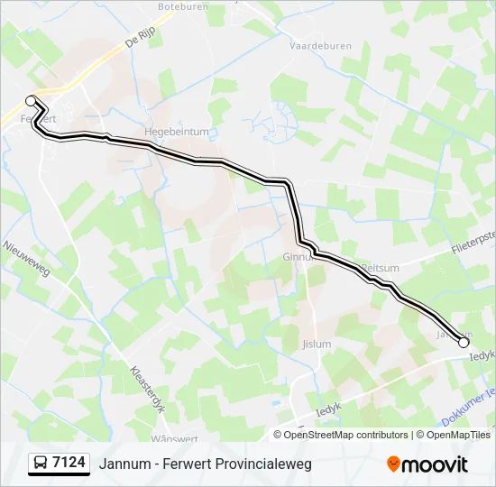 7124 Bus Line Map