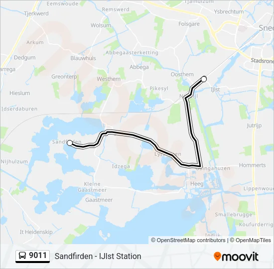 9011 Bus Line Map
