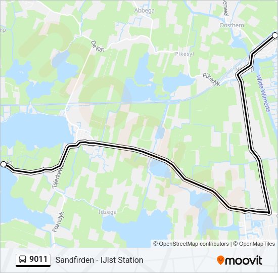 9011 Bus Line Map