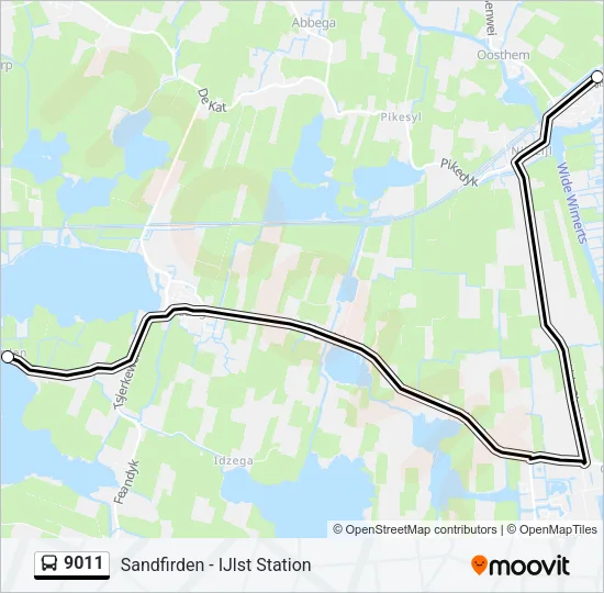 9011 Bus Line Map
