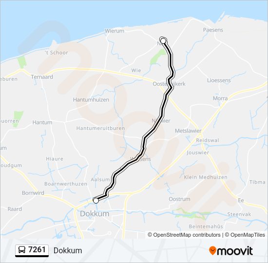 7261 Bus Line Map
