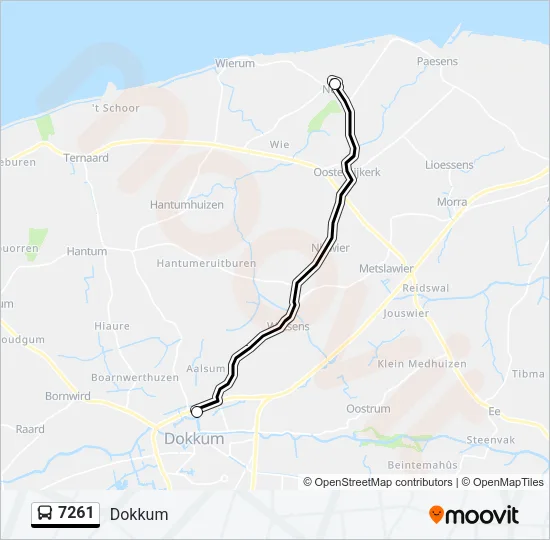 7261 Bus Line Map