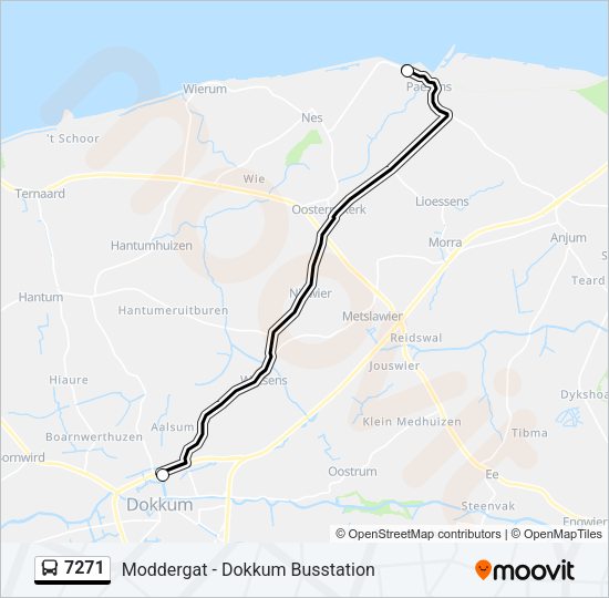 7271 Bus Line Map