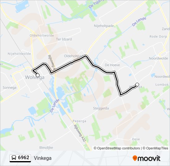 6962 Bus Line Map