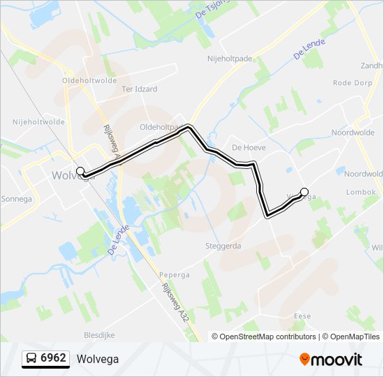 6962 Bus Line Map